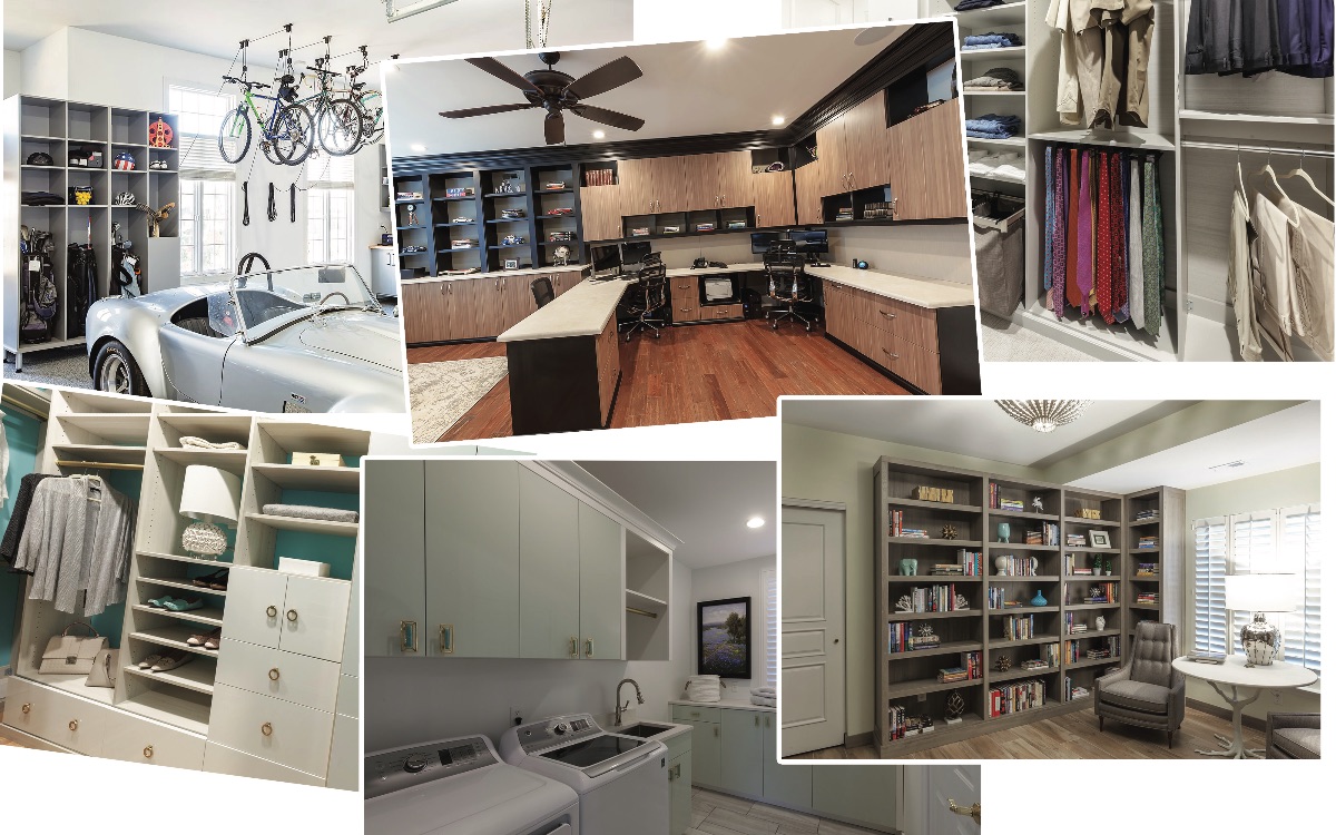 Collage of home redesign projects NewSpace has partaken in